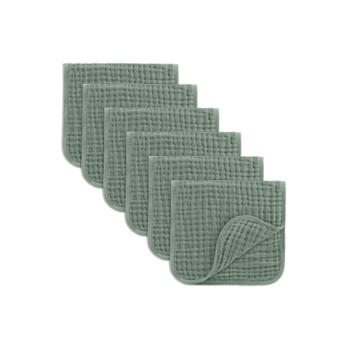 Muslin Burp Cloths - Pack of 6