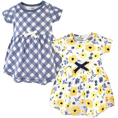 Touched by Nature Baby-Girls Organic Cotton Short-Sleeve and Long-Sleeve Dresses
