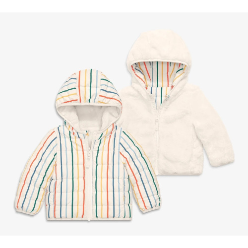 Baby reversible fleece puffer jacket