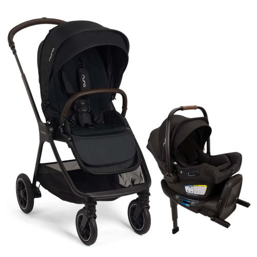 TRIV Next Stroller + PIPA Series Travel System - Caviar / PIPA rx Aire / Caviar