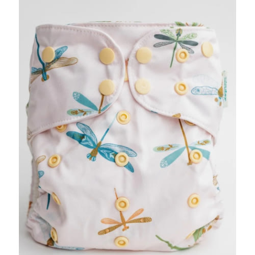 Animals and Insects: Essentials Pocket Cloth Diaper with Athletic Wicking Jersey, Grows with your Baby