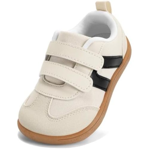 Toddler Wide Toe Box Barefoot Shoes for Boys & Girls Zero Drop Sneakers Little Kids Tennis Running Casual Shoes Baby First Walking Non-Slip Shoe Lightweight Comfort Outdoor Activities