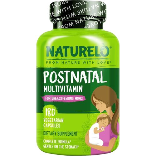 NATURELO Postnatal Multivitamin, Postnatal Vitamins, 180 Capsules