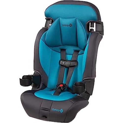 Safety 1st Grand 2-in-1 Booster Car Seat, Converts from High Back to Belt-Positioning Booster, High Back Seat for Kids 40-65, and Belt-Positioning 40-100 Pounds, Capri Teal