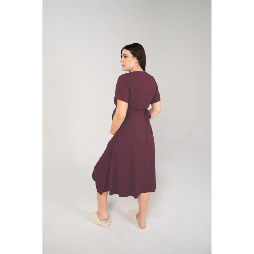Cassidy Labor & Postpartum Gown Plum – Lila