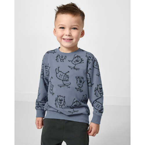 Monster Moves Crewneck Sweatshirt | Little Sleepies