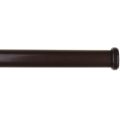 Urbanest 1-inch Diameter Bouchon Adjustable Single Drapery Curtain Rod Bronze 48"-84”