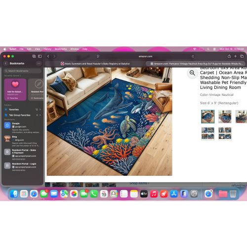 Ocean themed rug
