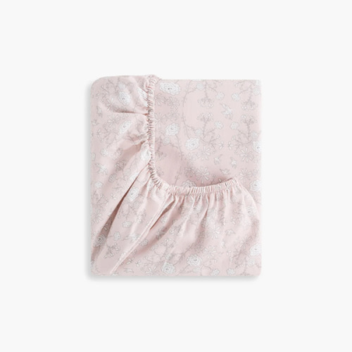 Bird's Song Crib Sheet - Pink