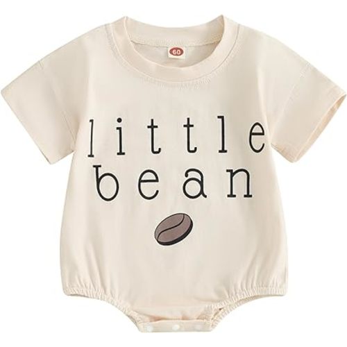 Youweixiong Newborn Baby Boy Girl Romper Bubble Long Sleeve Little Bean Bodysuit Ovesized Sweatshirt Infant Casual Onesie Top
