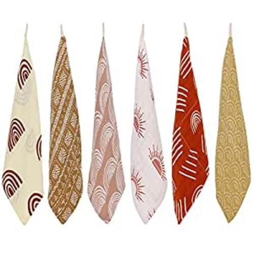 Amazon.com : LifeTree Baby Muslin Washcloths, Soft 6 Pack Baby Wash Cloths Unisex for Boys Girls, Bamboo Cotton Bath Face Towels, Bibs for Newborn with Sensitive Skin, Perfect for Baby Registry 10.2x10.2 inches : Baby