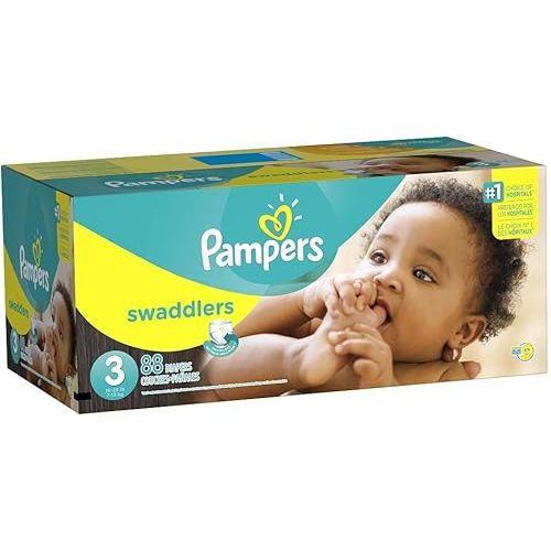 Pampers Swaddlers Diapers Size 3, 88 Count
