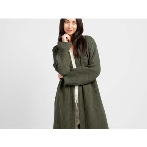 Cloud Cotton Robe, Evergreen, L