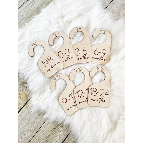 Baby Nursery Closet Dividers, Clothes Divider, Size Markers, Mother Mommy to be, Baby Shower Gift, Double Sided Closet Dividers