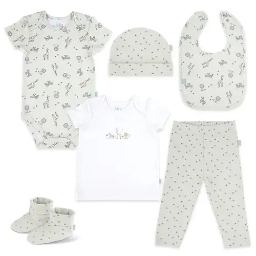 Bilbi 6 Piece Set Safari Blue | Baby Bunting AU