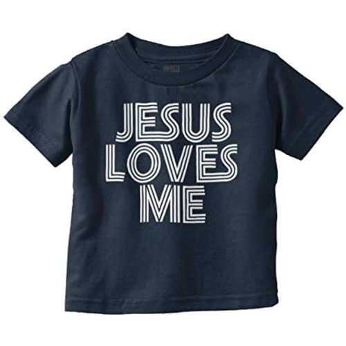Jesus Loves Me Retro Christian Toddler Boy Girl T Shirt