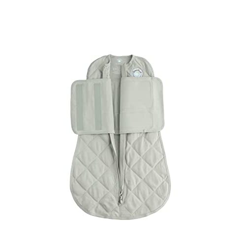 DREAMLAND BABY Sleep Swaddle | Baby: 0-6 Months | Gently Weighted Sleep Swaddles | 100% Natural Cotton | 2-Way Zipper | Machine Washable | Newborn/Infant Swaddle Transition | Swaddle Sleeping Bag