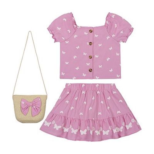Baby & Toddler Girl Little Lass 2-Piece Top & Skort Set