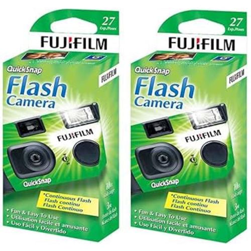 Fujifilm QuickSnap Flash 400 One-Time-Use Camera - 2 Pack