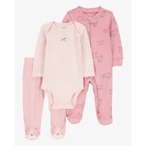 Baby Girl 3-Piece Puppy Multi-Piece Set | Carter's