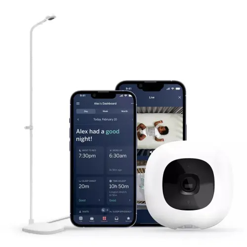 Nanit Pro Smart Baby Monitor & Floor Stand - White // found at "From Rebel.com"