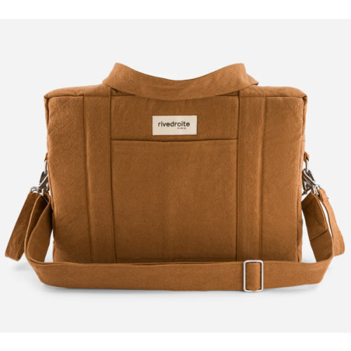 Darcy the anti diaper bag - Recycled cotton Tobacco