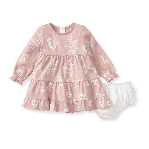 Burt's Bees Baby Baby Girls' Dress, Infant & Toddler, Short & Long-Sleeve, 100% Organic Cotton