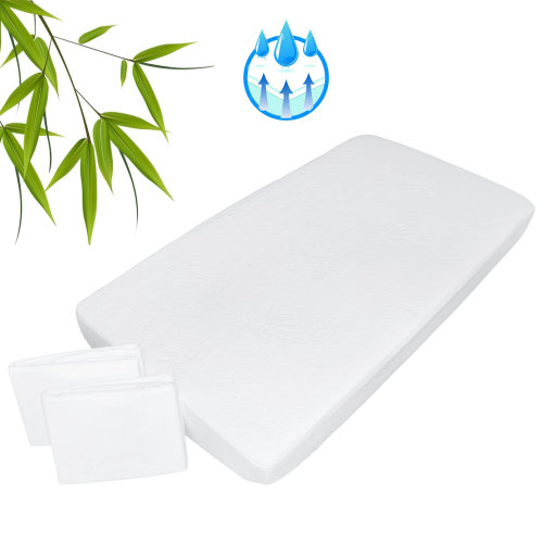 Isabelle & Max™ Waterproof Bamboo Rayon Crib Mattress Pad 2 pack Aishi & Reviews | Wayfair