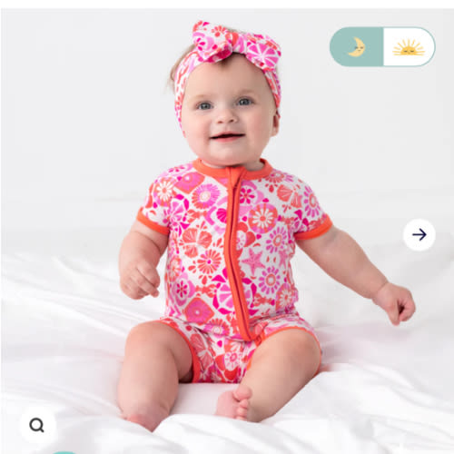 Coastal Gems Shorty Zippy – Little Sleepies