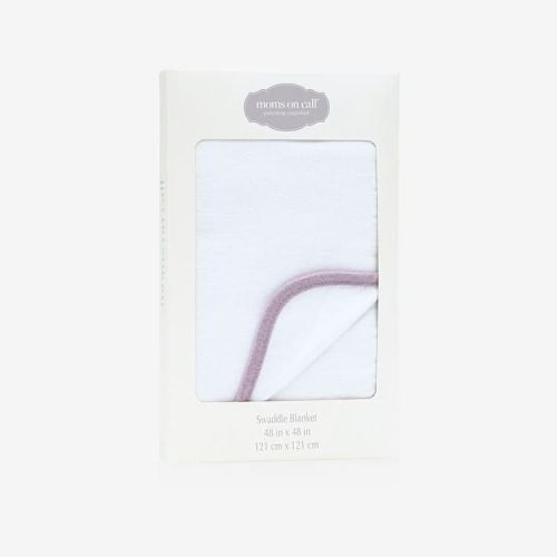 Moms on Call | Baby & Newborn Swaddle Blanket | Premium Double Napped with Gift Box, Peaceful Lilac | 48X48