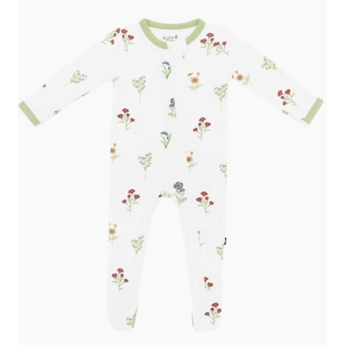 Zippered Footie, Florals