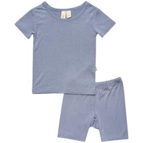 KYTE BABY Short Sleeve Toddler Pajama Two-Piece Set for Girls and Boys Ultra-Soft Rayon Made From Bamboo, Family Matching PJs