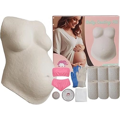 FORS ARTS Belly Casting Kit Pregnancy - Baby Bump Belly Molding Kit Pregnancy Keepsake, Plaster Casting Kits, Pregnancy Belly Bump Cast Kit, Pregnancy Gifts For New Parents, Pregnant Belly Casting Kit