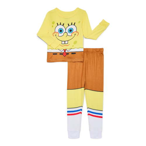 SpongeBob SquarePants Toddler Boys Cosplay Snug Fit Top and Pants Pajama Set, 2-Piece, Sizes 12M-5T