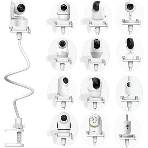 Baby Monitor Mount Baby Kamera Holder Compatible with Momcozy,Nanit Pro & Flex Stand, Hellobaby,Blemil,Comfyer BM01,Infant Optics,ANMEATE SM935E,Vava,Motorola