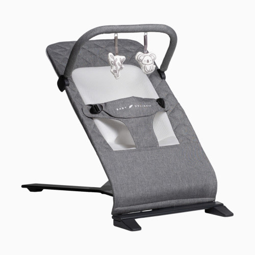 Baby Delight Alpine Deluxe Portable Bouncer - Charcoal Tweed