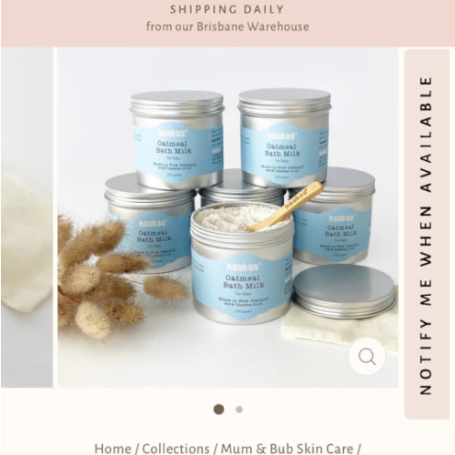 Haakaa Oatmeal Baby Bath Milk
