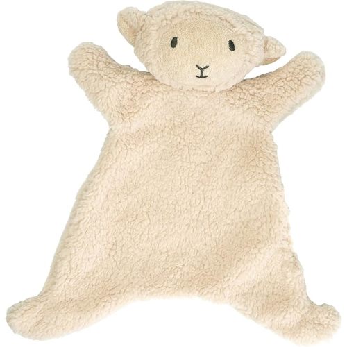 Baby Security Blanket, Soft Teddy Bear Lovey Comforter for 0-12 Months Newborns, Plush Stuffed Animal Blanket for Boys & Girls, 11.8x11.4 inches (Beige Teddy Bear)