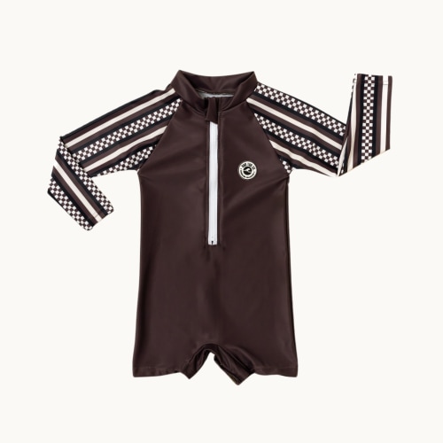 UPF 50 RASHGUARD - Mocha Raceway | Rad Toddler