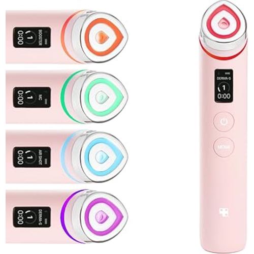 medicube Age-R Booster Pro Pink | 6-in-1 Real Glass Glow Beauty Massager | Looking Glass Skin | Korean Skin Care