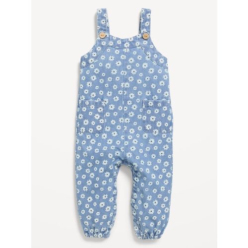 Printed Chambray Overalls for Baby
