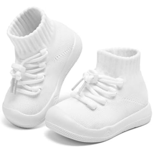 Baby Socks Shoes for Boys and girlsAnti Slip Sports ShoesToe ProtectionBaby Walking Shoes, Lightweight and Breathable Slip on Walking Shoes