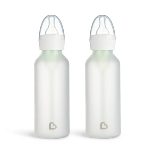Munchkin Silicone Glass Bottle 8oz, 2pk