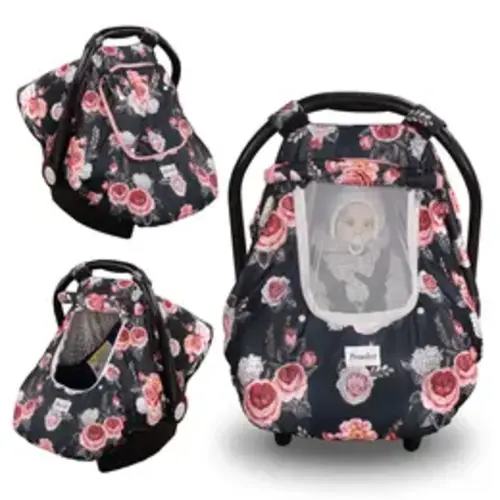 Primlect Minky Fabric 3-in-1 Car Seat Cover, Dual-Layered Soft Breathable Car Seats Cover with Stitched Handle, Infant Newborn Necessity (Baby Travel Gear Accessory) - TikTok Shop