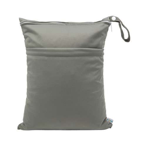 ALVABABY Diaper Wet/Dry Bag Waterproof Reusable with Two Zippered Pockets for Cloth Diapers, Swimsuits, Travel, and Gym (L-B29A)