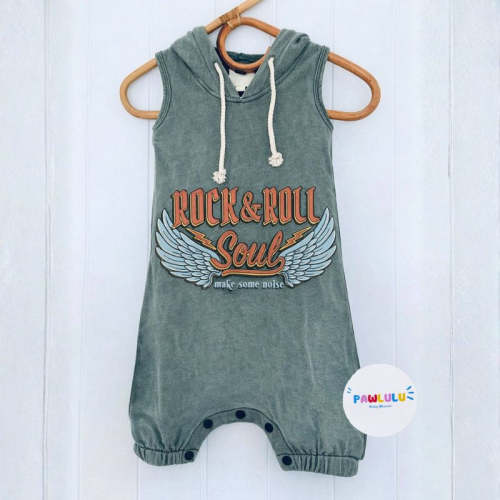 Vintage Hooded Romper