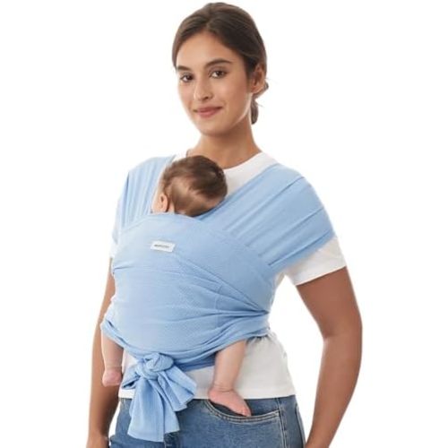 Momcozy Baby Wrap Carrier, Easy-On 2-Piece Design, Air Mesh Cooling