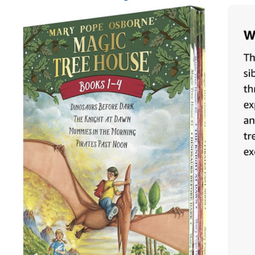 Magic Tree House Boxed Set, Books 1-4: Dinosaurs Before Dark, The Knight at Dawn, Mummies in the Morning, and Pirates Past Noon