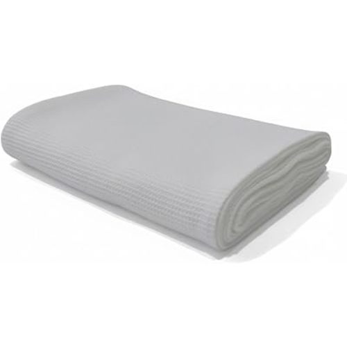 Waffle Bath Towel, 30.5x58 INCHES, 100% Natural Organic Cotton, GOTS Certified Super ABSORBANT & Quick Dry, NO SOFTENERS, Environment Friendly (White)