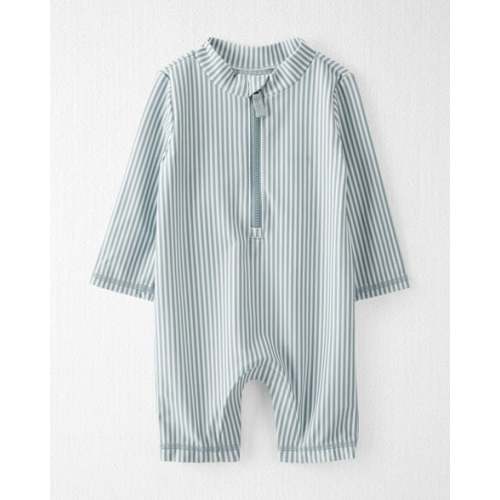 Baby Boy Recycled Long-Sleeve Rashguard Swimsuit in Stripes - Little Planet | Carter's